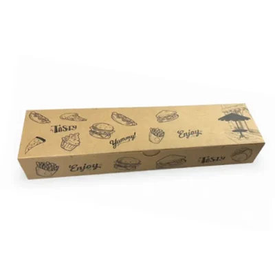 100 Pcs, Kraft Paper 12 x 3 x 1.75 Inch Wrap Roll Box With Inside Lamination