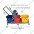 Heavy Duty 60 Liters Triple Bucket Mop Wringer Trolley