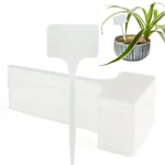 Ecofynd 25Pcs Plastic T-Type Writable Plant Tags/Labels for Gardening (PM001-025)