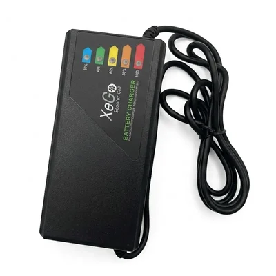 Heavy Duty XeGo 60V 3A Smart Lead-Acid Battery Charger with Intelligent Pulse Charging & LED Status Indicators