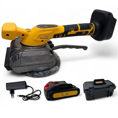 XLNT 100 mm 21V Cordless Tile Vibration Machine With Battery & Charger, 1000 RPM (XTCTV205)