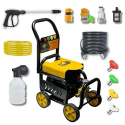 XLNT 270 Bar 3.5 HP Motor Trolley Type High Pressure Washer With Required Accessories (XTHPW0628)