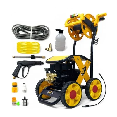 XLNT 350 Bar 4.5 Motor Trolley Type High Pressure Washer, 18 LPM with All Required Accessories (XTHPW0638)