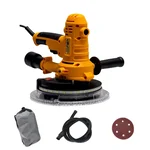 XLNT 180mm (7") 1500 Watt Variable Speed Dry Wall Sander With 5 Pcs Sandpapers & Dust Bag, 1400-2700 RPM (XTMDS24)