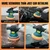 XLNT 145mm (5.7") 12V Cordless 7 Adjustable Speed Settings Car Polisher Machine With Battery-Charger & Accessories, 2500-5000 RPM (XTCP 185)