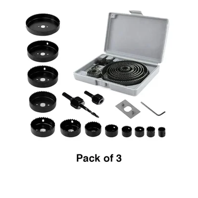 Xtra Power Carbon Hole Saw for Fine Cutting (16 pcs Set)(Pack-3 pcs)