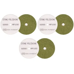 Xtra Power 100 mm 6000 Grit Non-Woven Pad With Velcro For Mirror Polish - Pack of 3