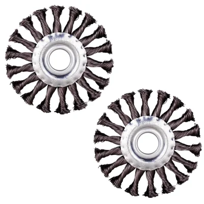 Xtra Power 115 mm Twisted Wheel Brush - Pack of 2