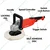 Xtra Power 180 mm 1400 Watt Angle Polisher with Accessories, 3300 RPM (XPT 555)