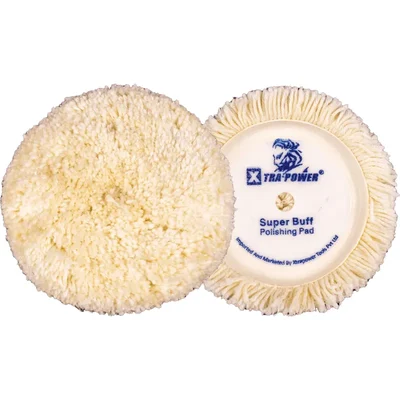 Xtra Power 230mm(9") Super Buff Polishing Pad/Wool Pad For Polishing & Finishing of Glass Surfaces - Pack Of 2