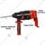 Xtra Power 28 mm 900 Watt Rotary Hammer Drill With Accessories, 1200 RPM (XPT 591)