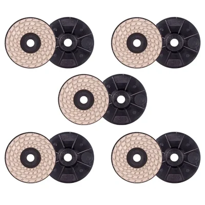 Xtra Power 4 inch (100 mm) 0 Grit Diamond Pad for Polishing and Buffing(Pack-5 pcs)