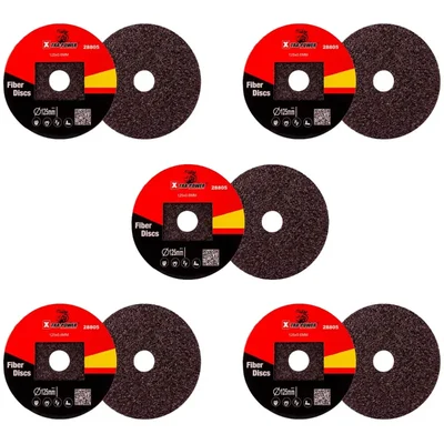 Xtra Power 5 inch (0.60 mm) Fiber Disc for Cutting and Grinding(Grit-36,Pack-5 pcs)
