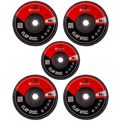Xtra Power 5 inch Flap Disc for Grinding, Sanding and Finishing(Pack-5 pcs)