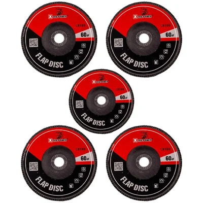 Xtra Power 5 inch Flap Disc for Grinding, Sanding and Finishing(Pack-5 pcs)