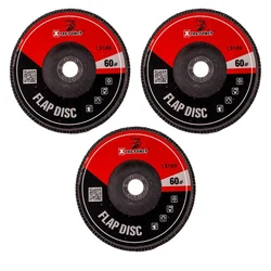 Xtra Power 60 Grit Flap Disc for Grinding, Sanding and Finishing(Size-4 inch,Pack-3 pcs)