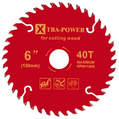 Xtra Power 6-inch (150 mm) TCT Saw Blade for Wood Cutting