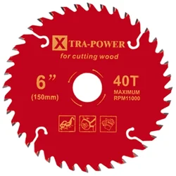 Xtra Power 6-inch (150 mm) TCT Saw Blade for Wood Cutting