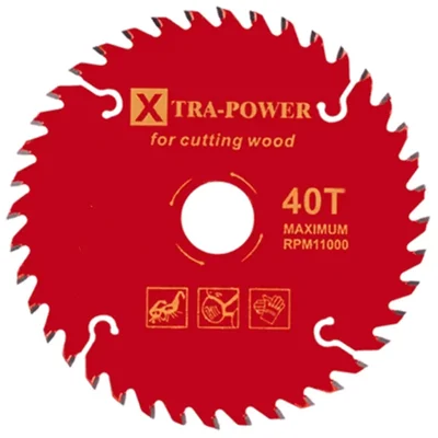 Xtra Power 7-inch (180 mm) TCT Saw Blade for Wood Cutting - 2 Pcs/Pack