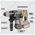 Xtra Power 21V Cordless Brushless 3-Mode Function Rotary Hammer, Max. Impact Power 0-5200 BPM ( XPC-RH-03)