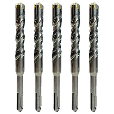 Xtra Power 6 x 110 mm SDS Plus Cross Tip Drill Bit for Fast Drilling(Pack-5 pcs)
