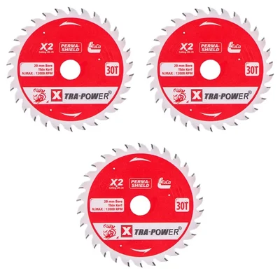 Xtra Power X2 Series 4 & 5 inch TCT Saw Blade for Wood Cutting(Size-4 inch,Teeth-30T,Pack-3 pcs)