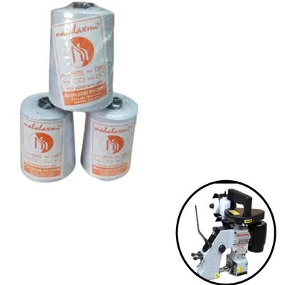 Mahalaxmi 6Pcs, 2000 Yards Length Polyester Yarns for Bag Closing Machine