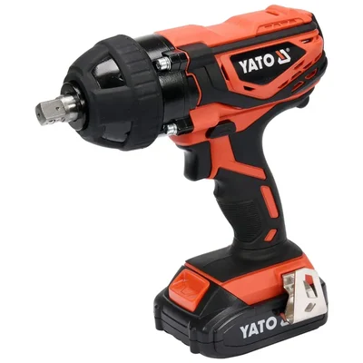 Yato 1/2'' 18V Cordless Impact Wrench With Battery, Charger & Accessories, 2200 RPM (YT-82804)