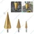 Yato 3 Pcs 1/4 inch HSS 4241 Titanium Coated Step Drill Bit Set (YT-44731)
