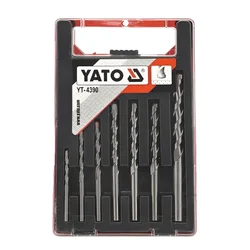 Yato 7 Pcs 4-12 mm HCS Cylindrical Masonry Drill Bit Set (YT-4390)