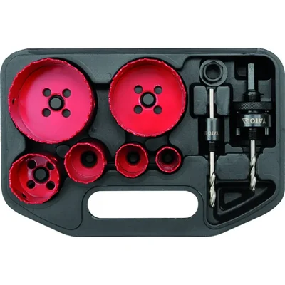 Yato 9 Pcs 22-73mm Sizes Electrician's Hole Saw Kit With 40mm Cutting Depth (YT-3380)