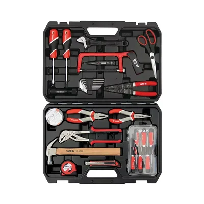 Yato 29 Pcs Hand Tools Set Suitable For Automotive Repair, Electrical Installation & Home-DIY Projects (YT-39001)