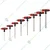 Yato 8 pcs T-Handle Hex Key Set (YT-05583)
