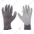 Yato (YT-7472) 20 Pair Safety Gloves - Grey Polyurethane, Nylon Liner, Cut Resistant for Industrial Work