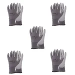 Yato (YT-7472) 5 Pair Safety Gloves - Grey Polyurethane, Nylon Liner, Cut Resistant for Industrial Work
