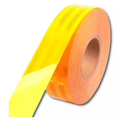 High Intensity Yellow Reflective Tape 50.8 mm x 36 m Heavy Duty Visibility Strip for Industrial Use