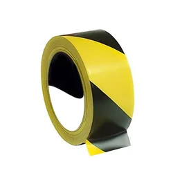Minsales Yellow and Black Reflective Tape - 2 Inch x 30 Meter, Radium, Water Proof