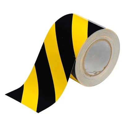 Minsales Yellow and Black Non-Reflective Tape - 2 Inch x 20 Meter,Water Proof For Industrial Use
