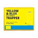 HEDO ECO A5 Size Yellow & Blue Mix Sticky Trap | Dual Color Double Sided Weather proof Insect Glue Catcher