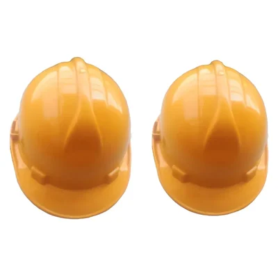 Heavy Duty 2 Pcs Premium Quality Plastic ISI Marked Construction Helmet