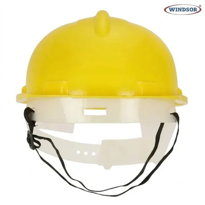 Windsor PII-703 Industrial Yellow Safety Helmet | Heavy Impact Head Protection | 6-Point LDPE Suspension