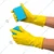 Yellow Rubber Cleaning Gloves Reusable Chemical Resistant For Household & Industrial Use(Pack-1 pair)