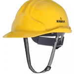 Karam PN 581 Pack of 5 Yellow Industrial Safety Helmet | High Shock Absorption & Ratchet Fit