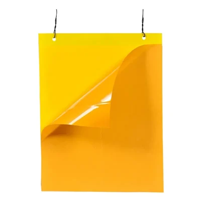 SK Agrotech 28 x 22 cm 25 pieces Yellow Sticky Insect Trap | PVC Sheet(Quantity-1 bundle)