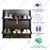 Yoz Tech 2 Door Wall Mounted Foldable Metal Shoe Rack for 6 Pair