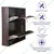 Yoz Tech 2 Door Wall Mounted Foldable Metal Shoe Rack for 6 Pair