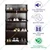 Yoz Tech 4 Door Wall Mounted Foldable Metal Shoe Rack for 12 Pair
