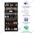 Yoz Tech 5 Door Wall Mounted Foldable Metal Shoe Rack for 15 Pair