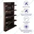 Yoz Tech 5 Door Wall Mounted Foldable Metal Shoe Rack for 15 Pair