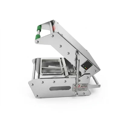 Heavy Duty (Model-YP REC 2CP) Rectangle Tray Sealing Machine 350W with Dual Cavity